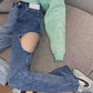 Blugi REBEL cut out