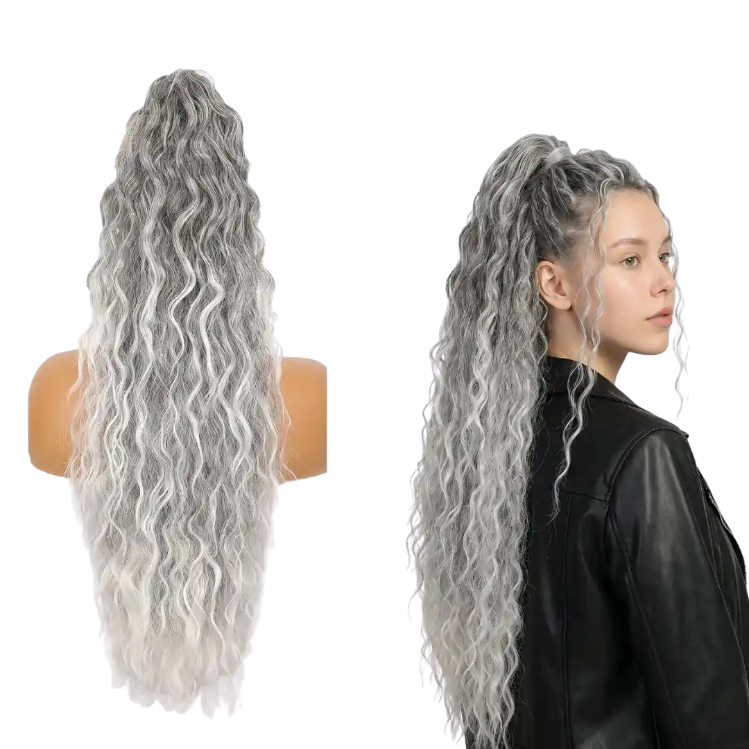 Extensie par cret 80 cm Afro® cu prindere cu cleste