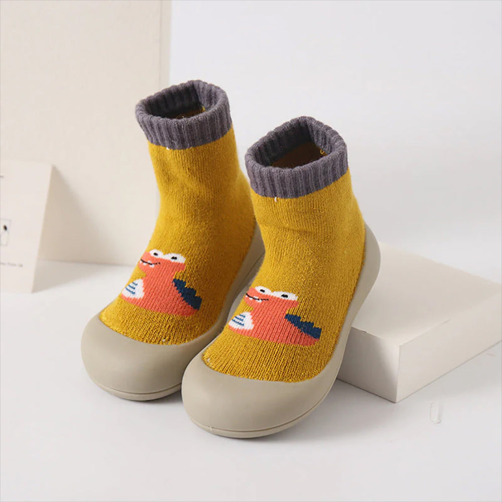 👣 Papucei cu talpa aderenta Dino