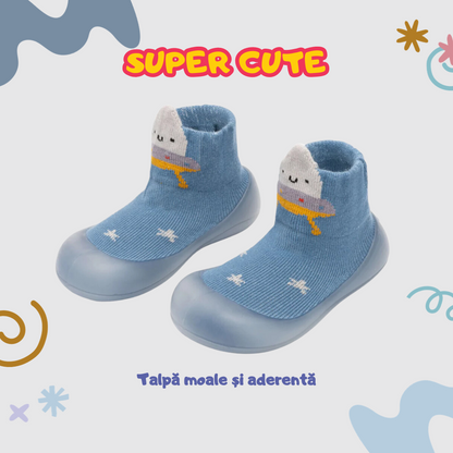 👣 Papucei cu talpa anti-alunecare