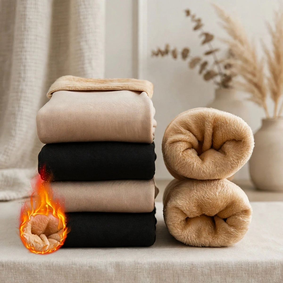 Sosete termice cu interior din blana (set 4 perechi)