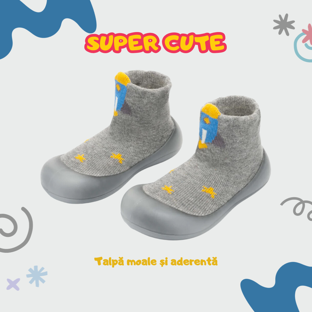 👣 Papucei cu talpa anti-alunecare