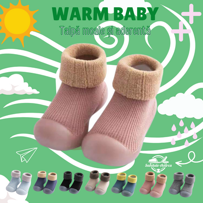 👣 Papucei cu talpa anti-alunecare