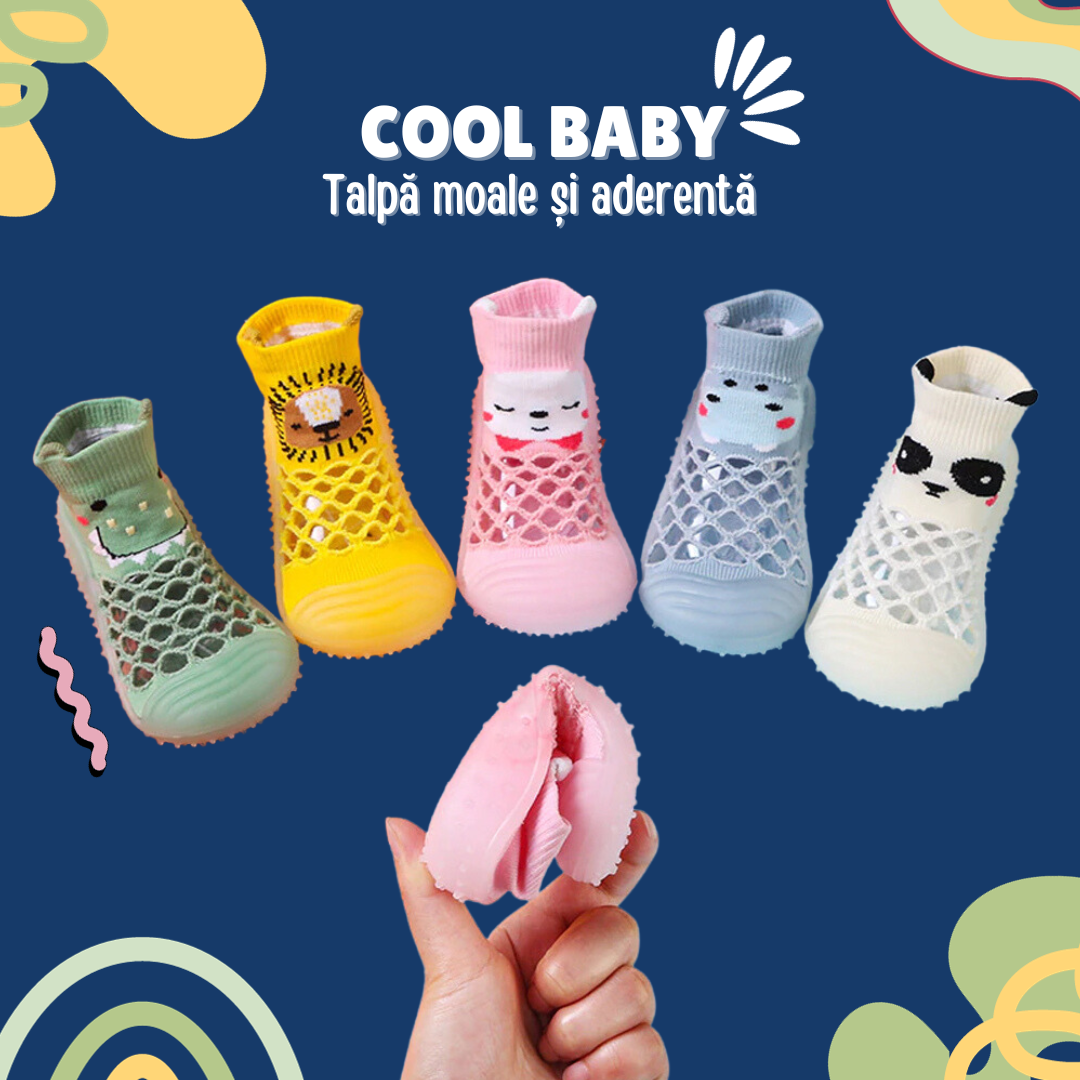 👣 Papucei cu talpa aderenta CoolBaby