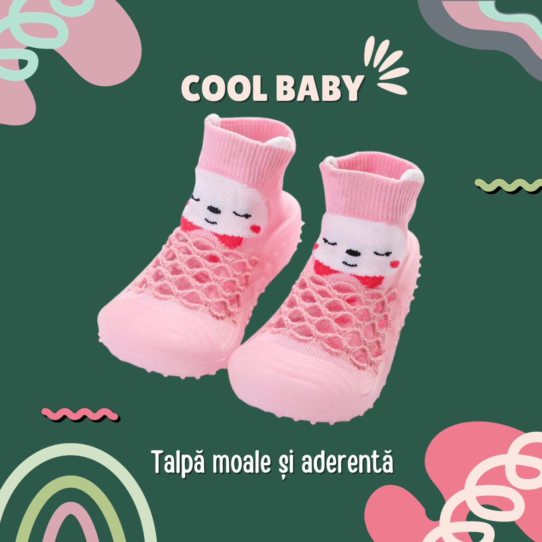 👣 Papucei cu talpa aderenta CoolBaby