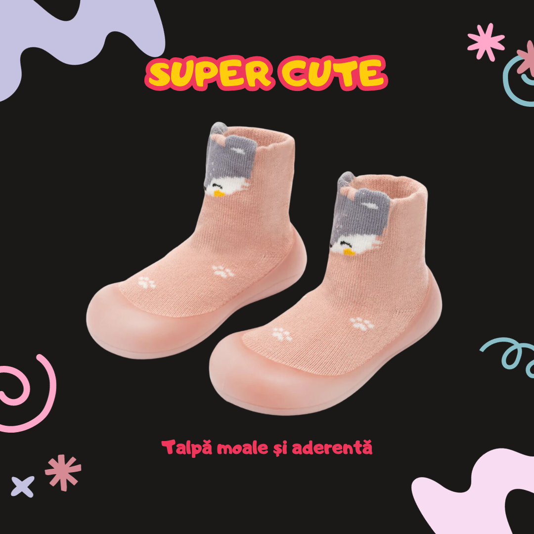 👣 Papucei cu talpa anti-alunecare