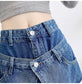 Blugi cu efect de buzunare duble DAFY
