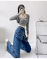 Blugi cu efect de buzunare duble DAFY