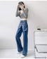 Blugi cu efect de buzunare duble DAFY