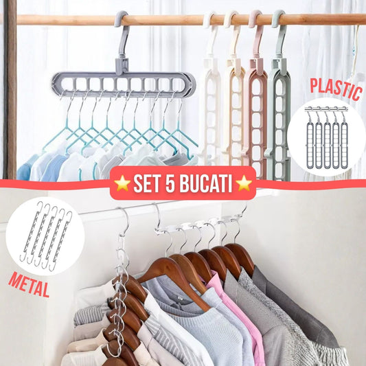 Set 5 Organizatoare inteligente pentru dulap ordonat