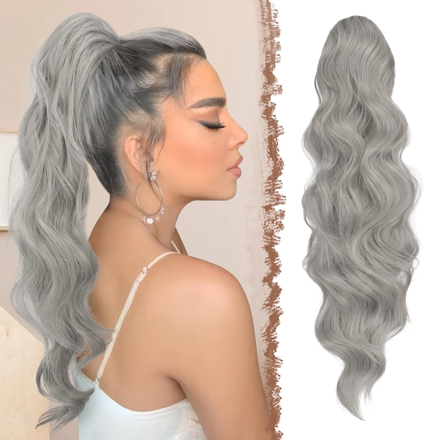 Extensie Luxury de 55cm cu prindere cu cleste ✨