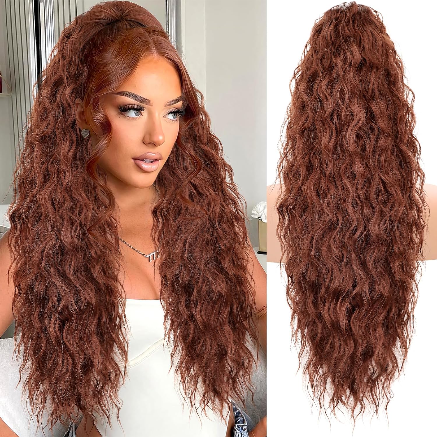 Extensie par cret 80 cm Afro® – prindere cu cleste